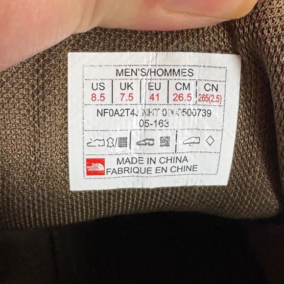 The North Face Men's Brown Leather Evo Ballard Chukka Lace Up Boot - 8.5 - Picture 9 of 10